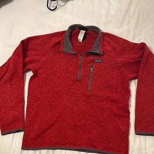 Patagonia Better Sweater 1/4 Zip in Red